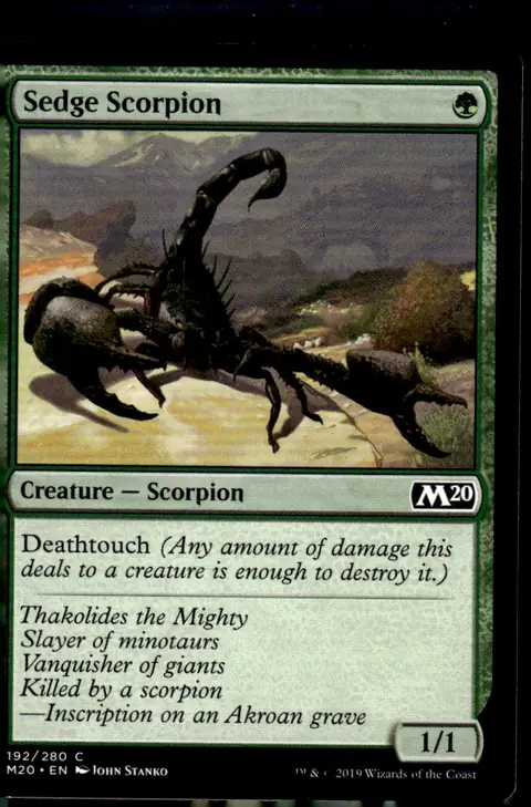 2019 Magic: The Gathering - Core Set 2020 (M20) #192/280 Sedge Scorpion