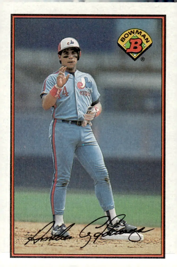 1989 Bowman #365 Andres Galarraga (front)