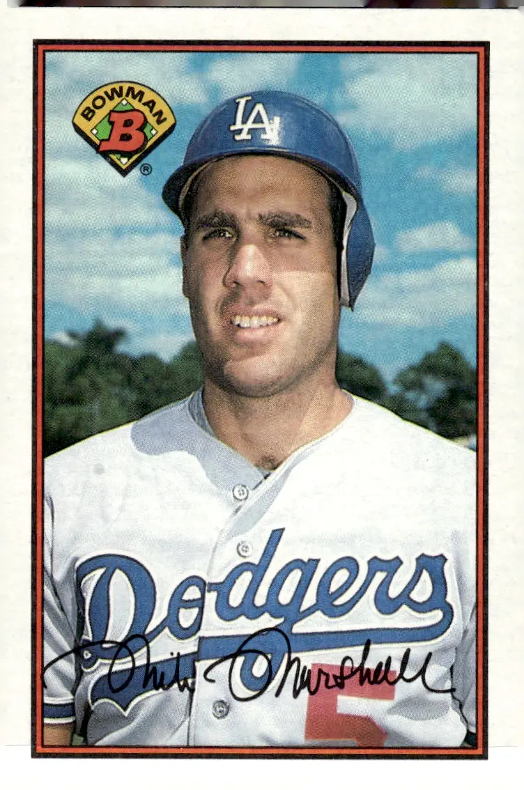 1989 Bowman #350 Mike Marshall (front)