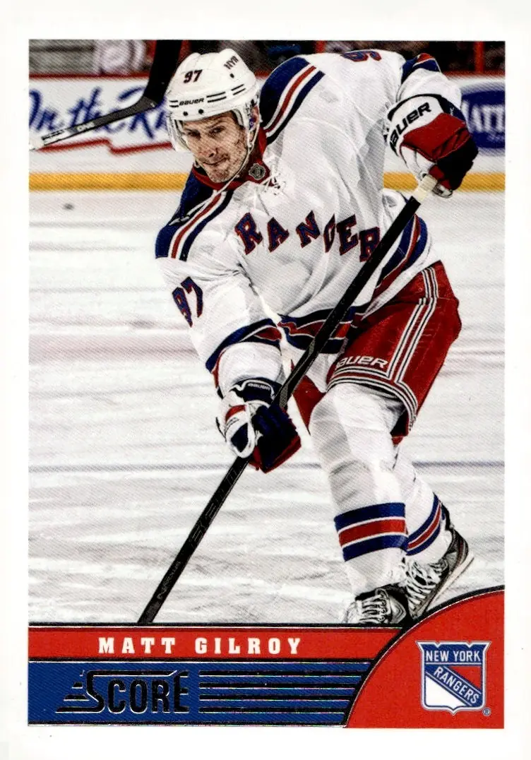 2013-14 Score Hockey #343 Matt Gilroy (front)