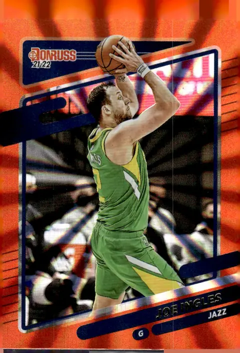 2021-22 Donruss #168 Joe Ingles – Holo Orange Laser