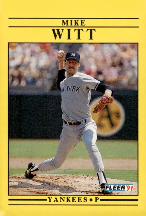 1991 Fleer #680 Mike Witt