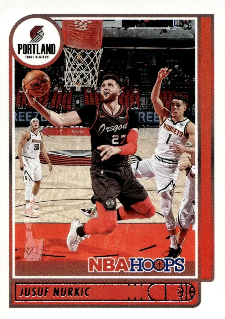 2021-22 NBA Hoops #121 Jusuf Nurkic (front)