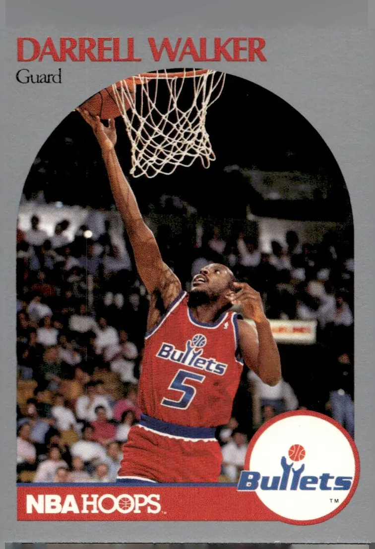 1990-91 NBA Hoops #303 Darrell Walker (front)