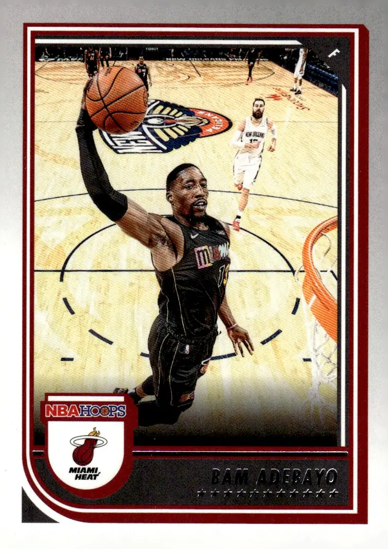 2022-23 NBA Hoops #100 Bam Adebayo (front)