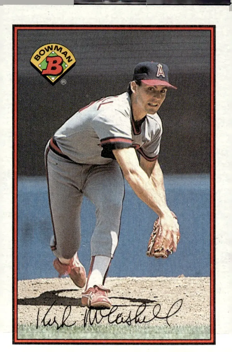 1989 Bowman #38 Kirk McCaskill (front)