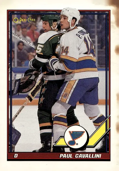 1991-92 O-Pee-Chee #328 Paul Cavallini