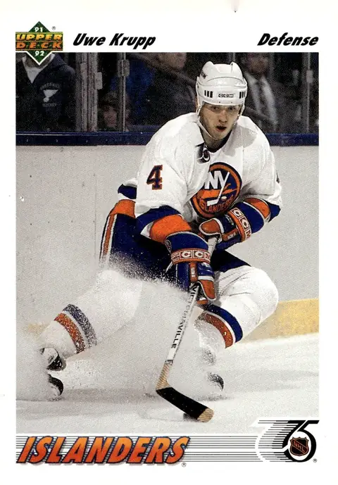 1991-92 Upper Deck #540 Uwe Krupp