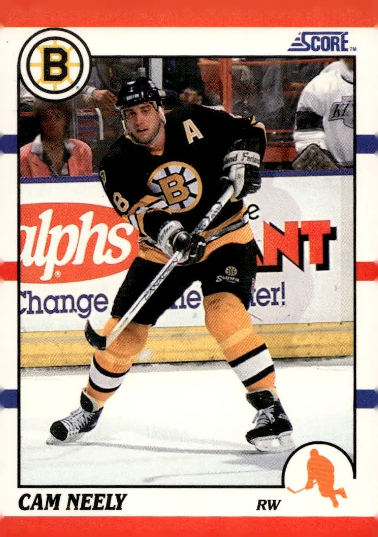 1990-91 Score (American) #4 Cam Neely (front)