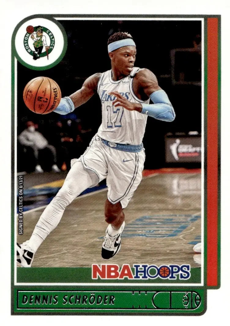 2021-22 NBA Hoops #156 Dennis Schröder (front)