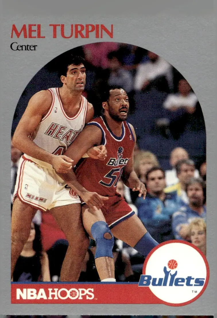 1990-91 NBA Hoops #302 Mel Turpin (front)