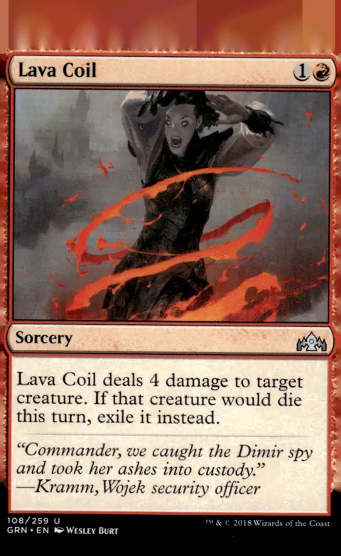 2018 Guilds of Ravnica (GRN) #108/259 Lava Coil