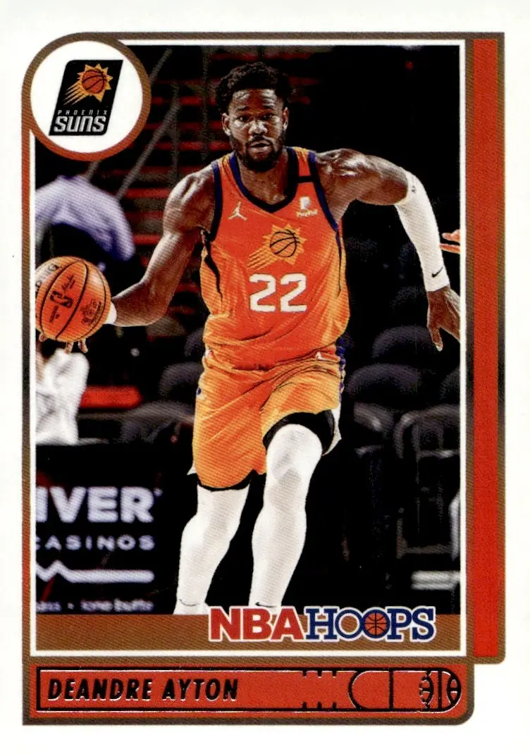 2021-22 NBA Hoops #36 Deandre Ayton (front)