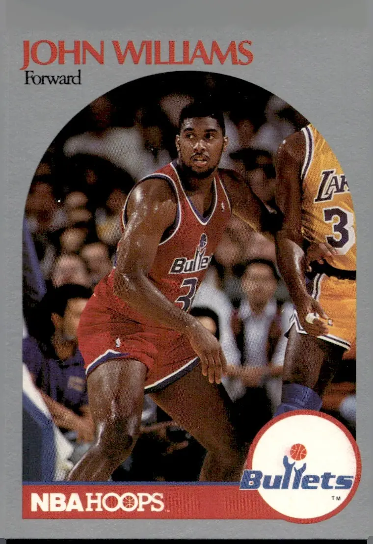 1990-91 NBA Hoops #304 John Williams (front)