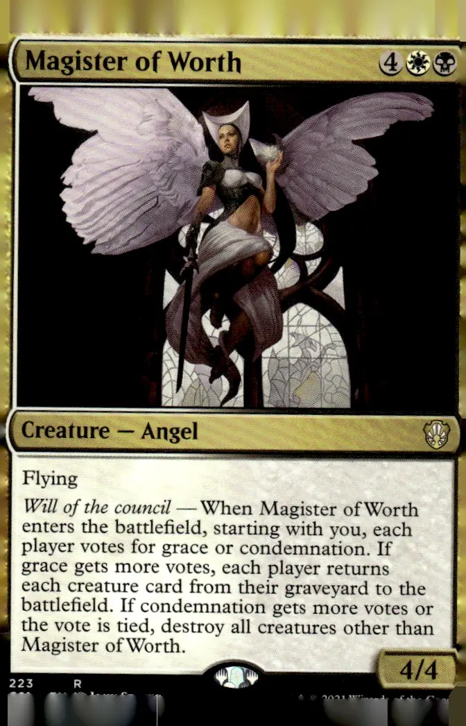 2021 Commander 2021 (C21) #223 Magister of Worth (front)