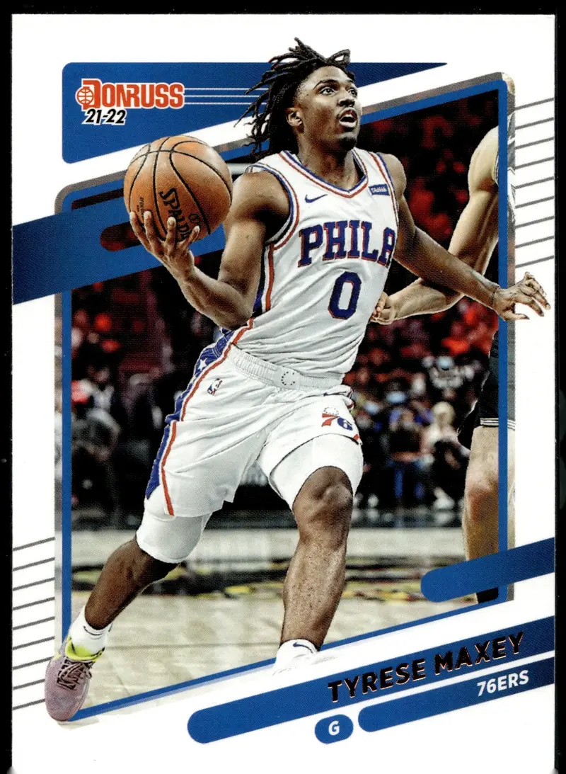 2021-22 Donruss Basketball #48 Tyrese Maxey (front)