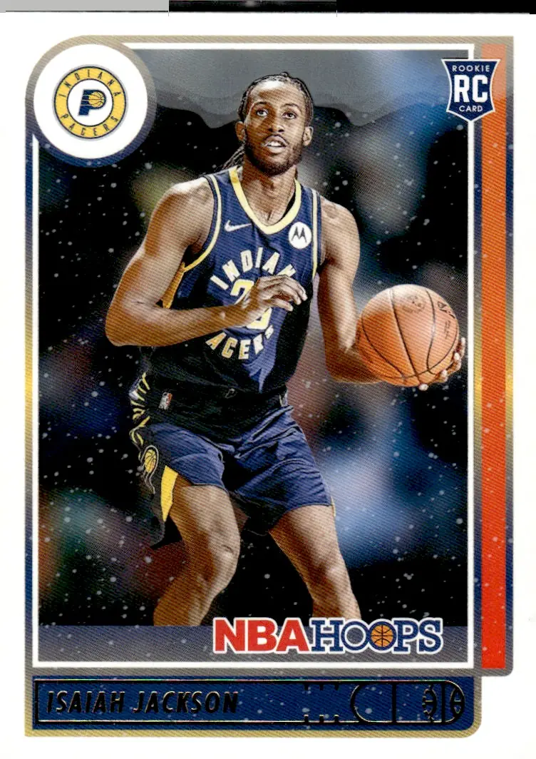 2021-22 NBA Hoops #223 Isaiah Jackson (front)