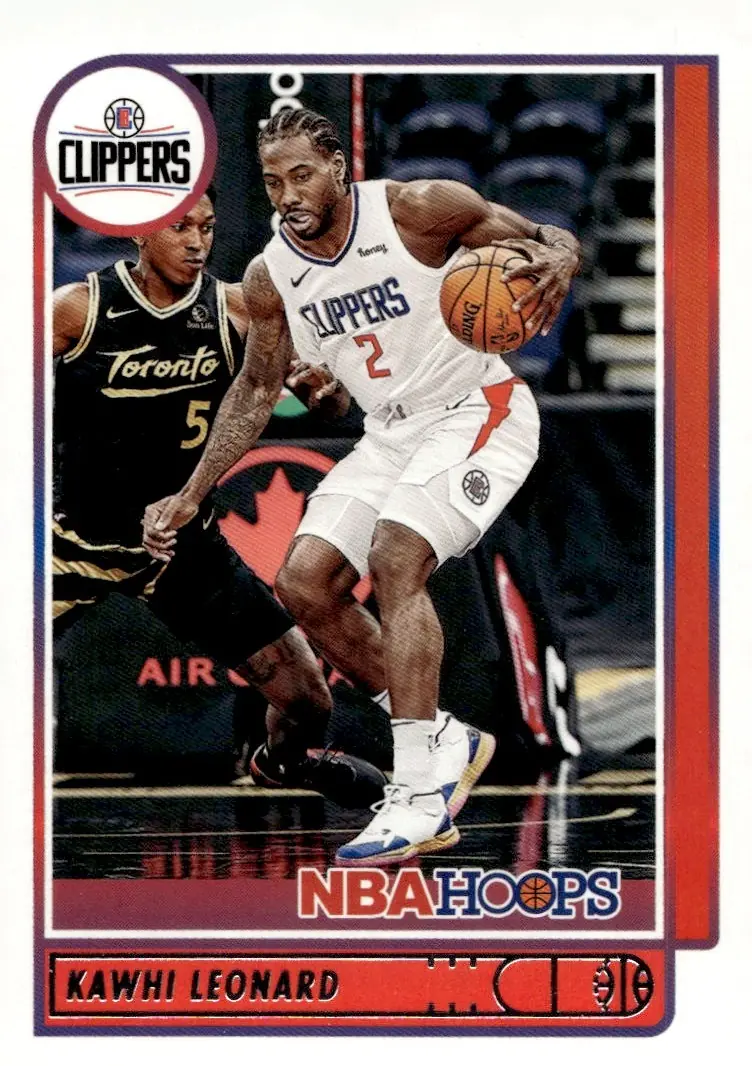2021-22 NBA Hoops #76 Kawhi Leonard (front)