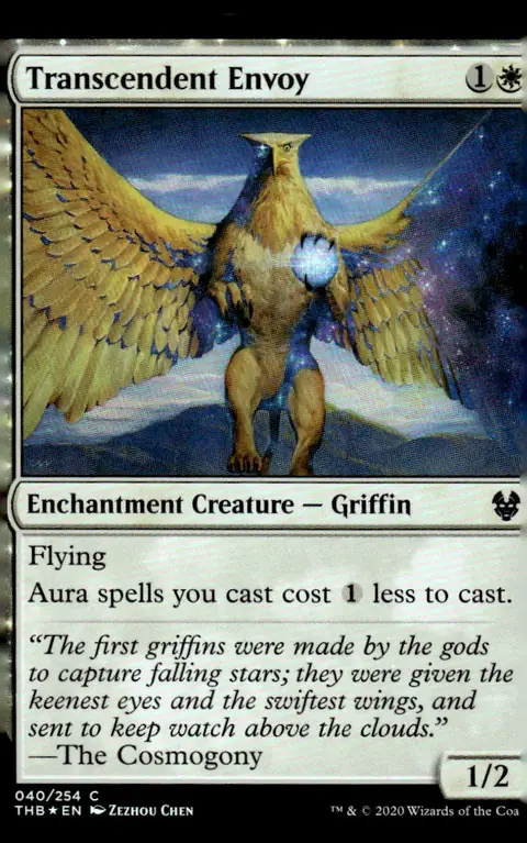 2020 Theros Beyond Death (THB) #040/254 Transcendent Envoy – Traditional Foil