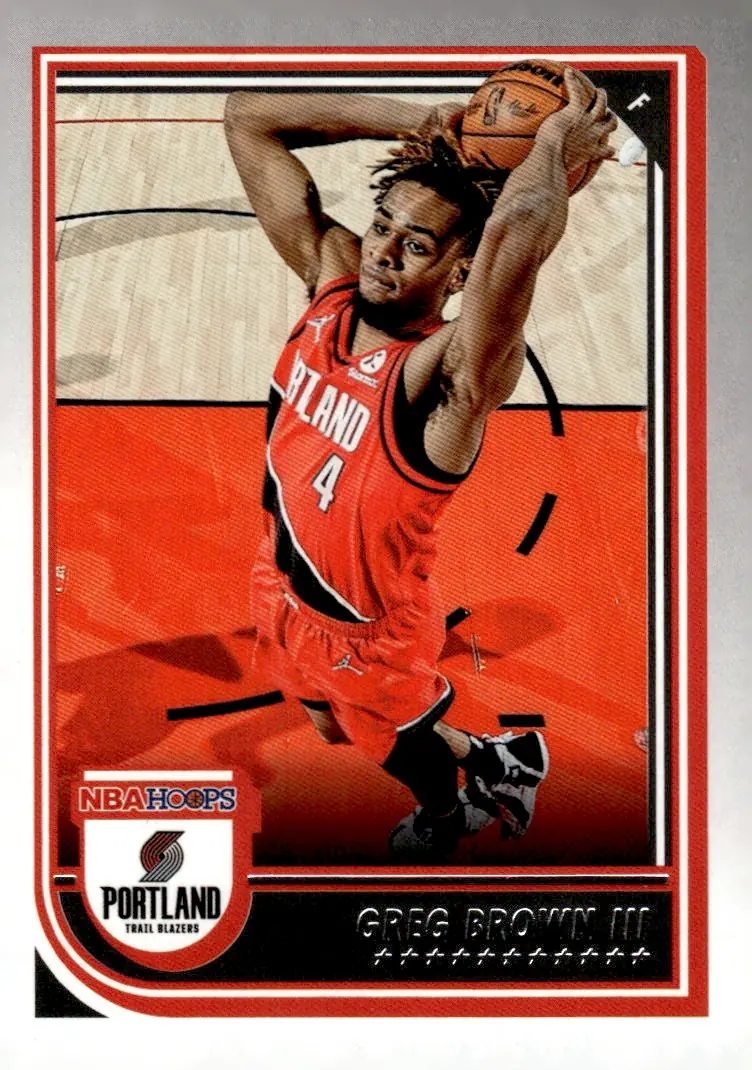 2022-23 NBA Hoops #214 Greg Brown III (front)