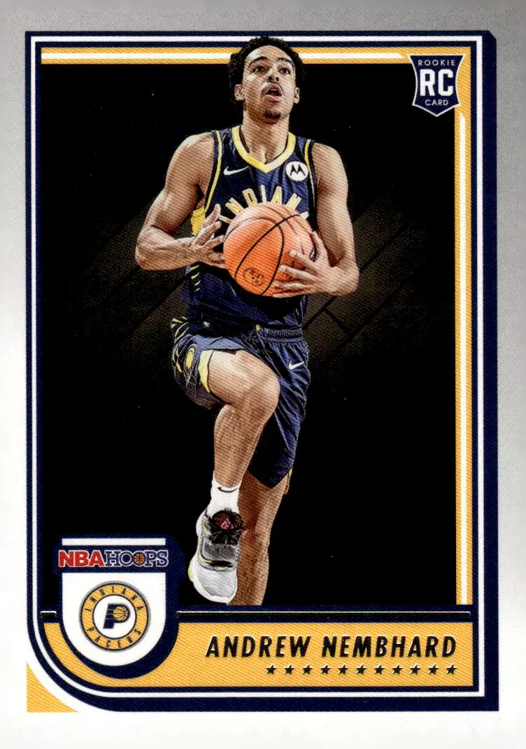 2022-23 NBA Hoops #259 Andrew Nembhard (front)