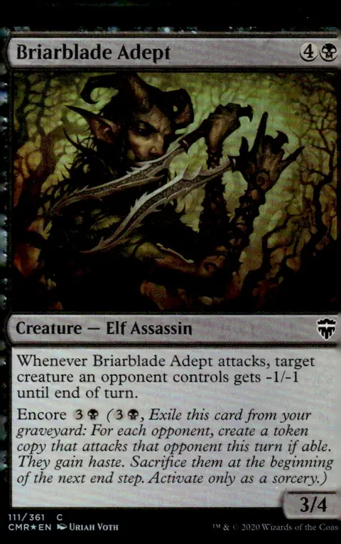 2020 Magic: The Gathering - Commander Legends (CMR) #111/361 Briarblade Adept – Foil
