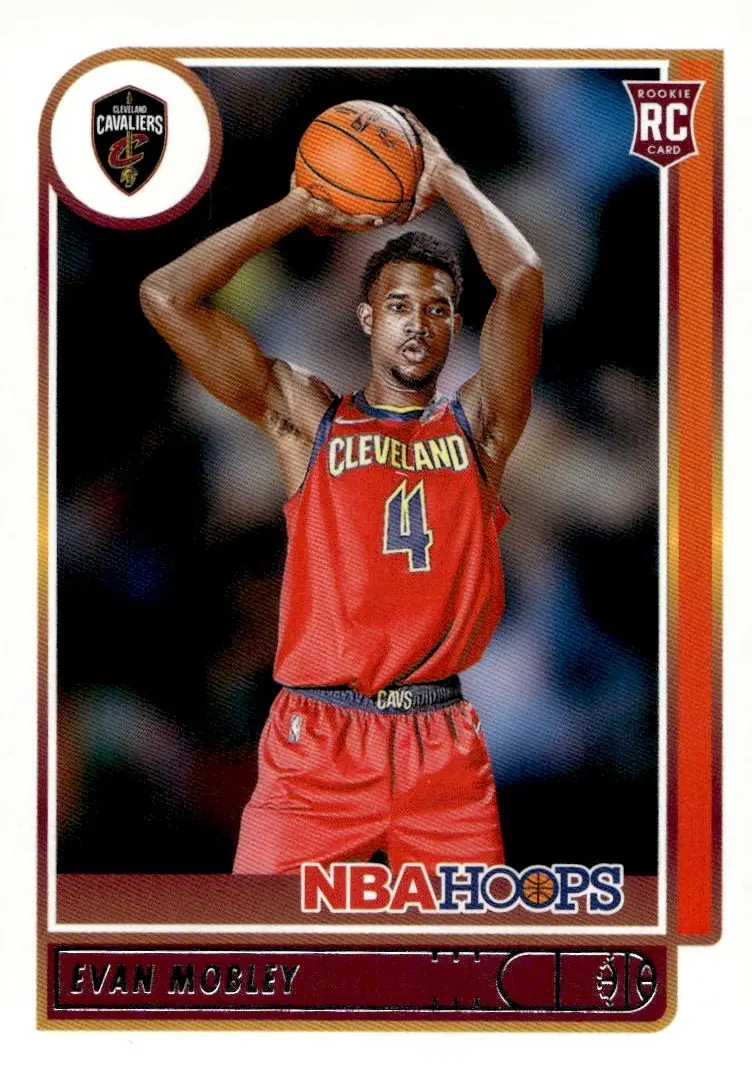 2021-22 NBA Hoops #234 Evan Mobley (front)