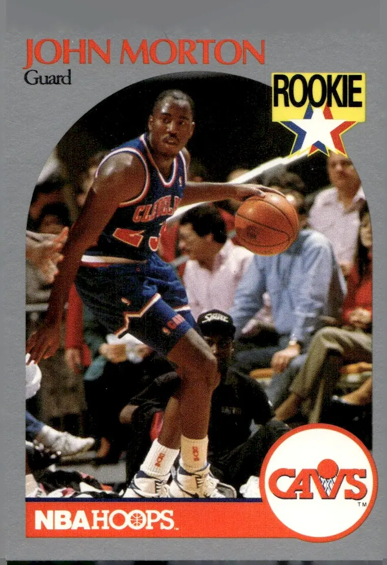 1990-91 NBA Hoops #77 John Morton, Jr. (front)