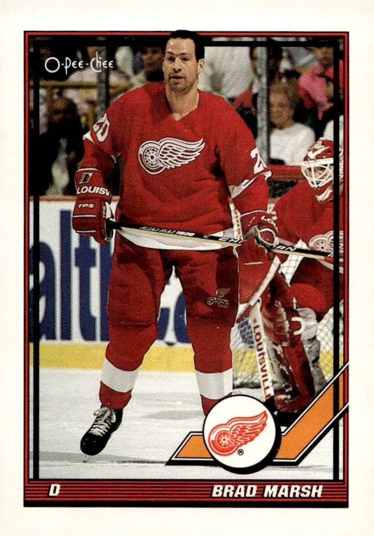1991-92 O-Pee-Chee #19 Brad Marsh (front)
