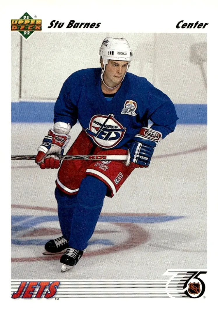 1991-92 Upper Deck #53 Stu Barnes (front)