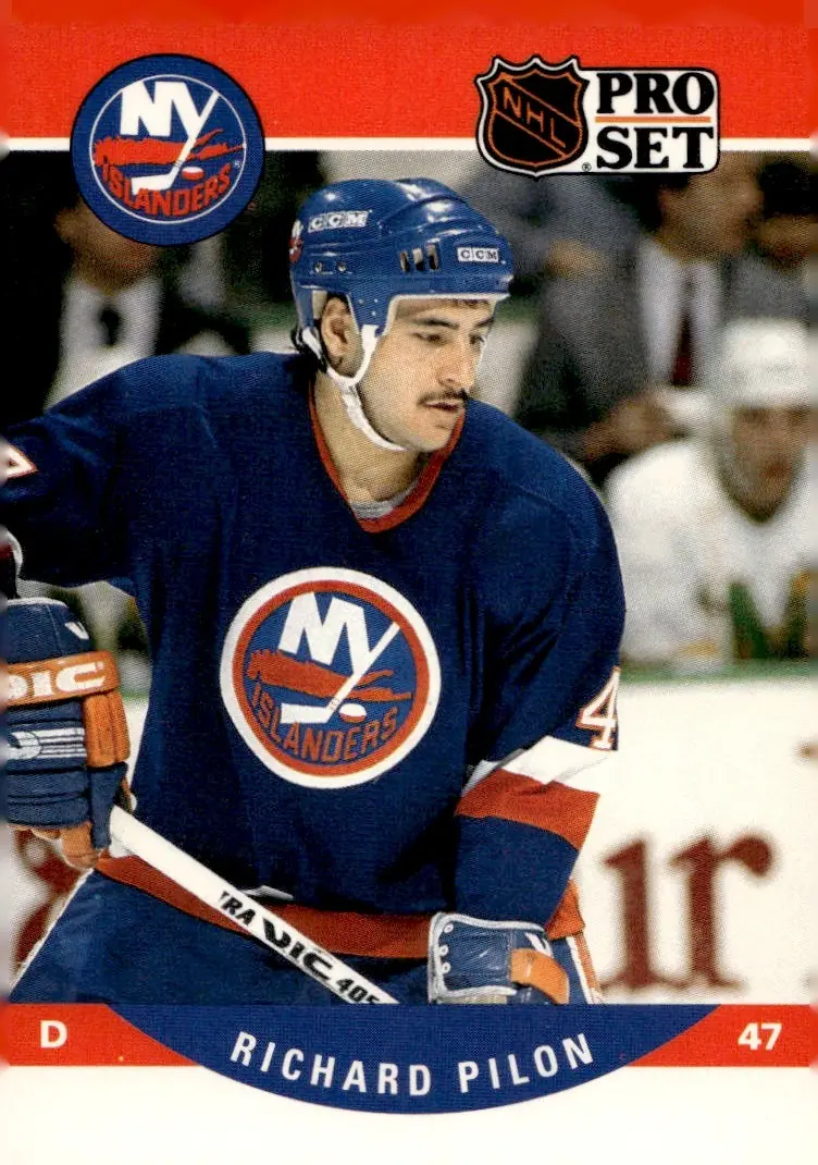 1990-91 Pro Set #486 Rich (Richard) Pilon (front)
