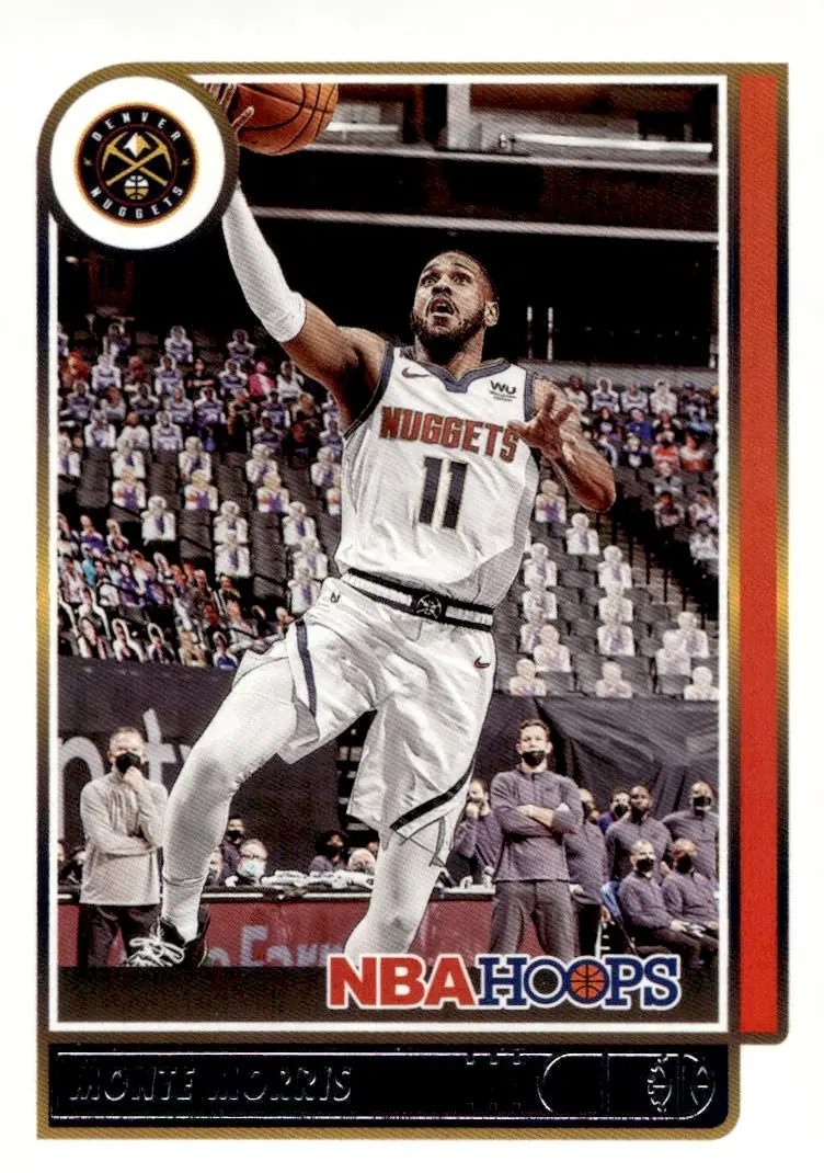 2021-22 NBA Hoops #51 Monte Morris (front)
