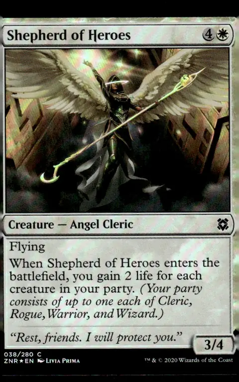 2020 Zendikar Rising (ZNR) #038/280 Shepherd of Heroes – Foil