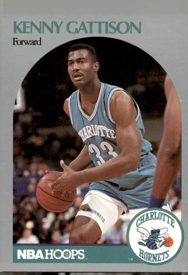 1990-91 NBA Hoops #53 Kenny Gattison (front)