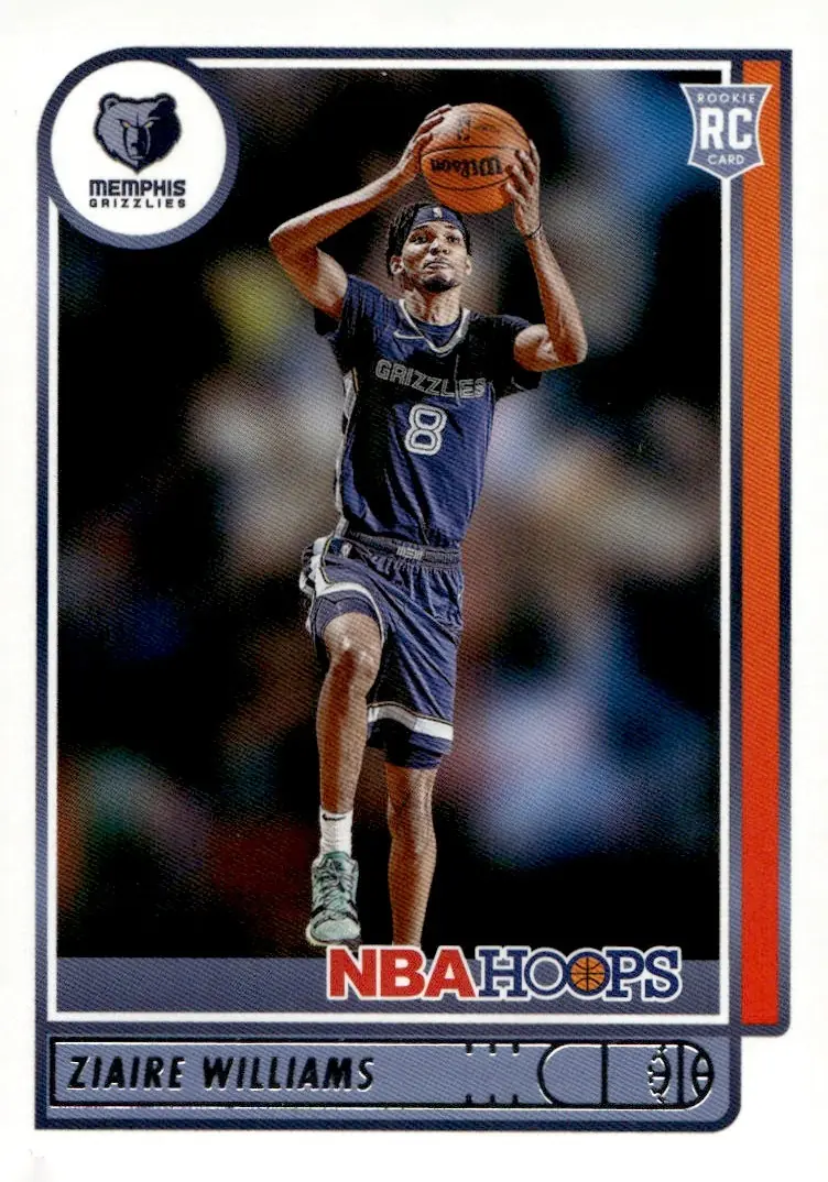 2021-22 NBA Hoops #211 Ziaire Williams (front)