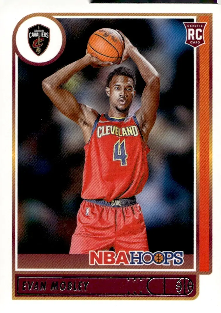 2021-22 NBA Hoops #234 Evan Mobley (front)