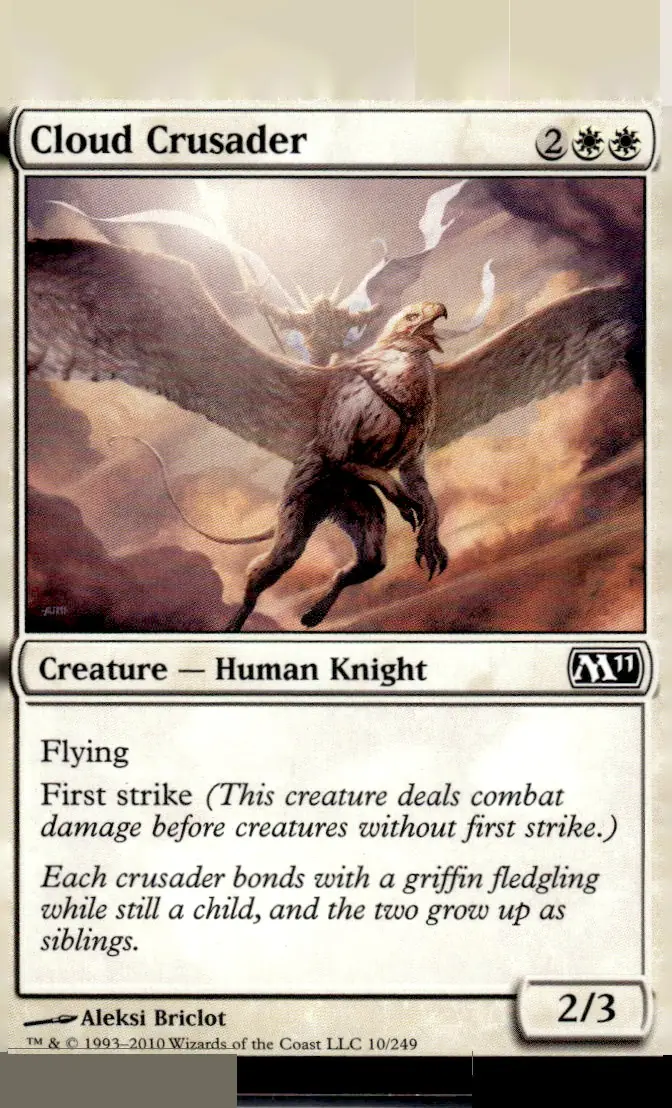2010 Magic 2011 (M11) #10/249 Cloud Crusader (front)