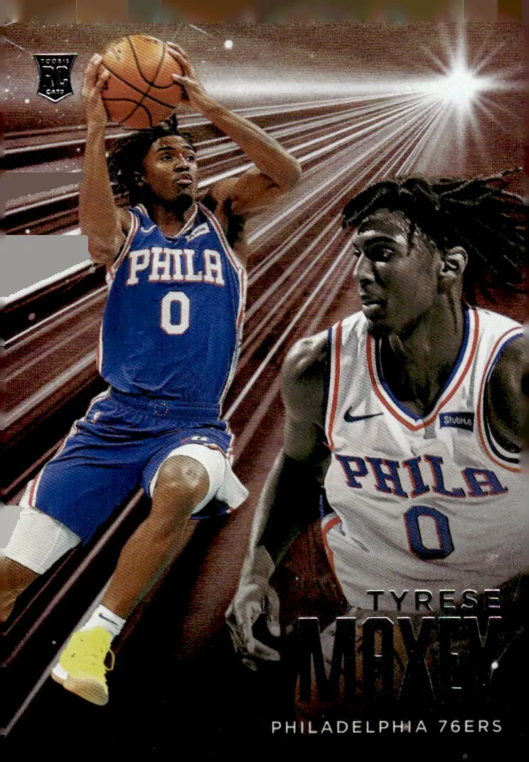 2020-21 Chronicles Basketball #208 Tyrese Maxey (front)