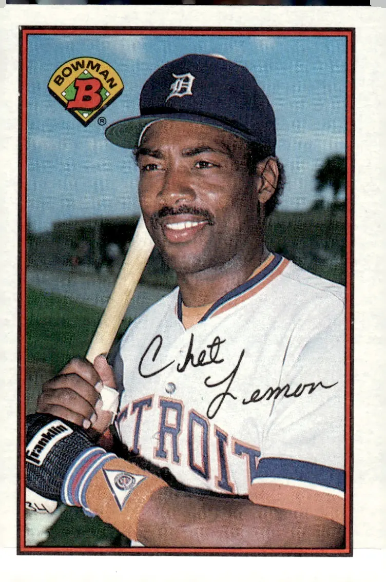1989 Bowman #108 Chet Lemon (front)