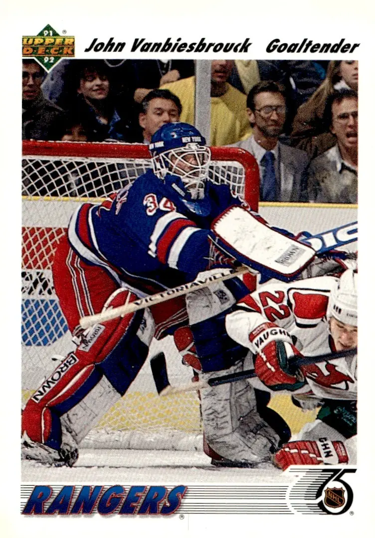 1991-92 Upper Deck #324 John Vanbiesbrouck (front)