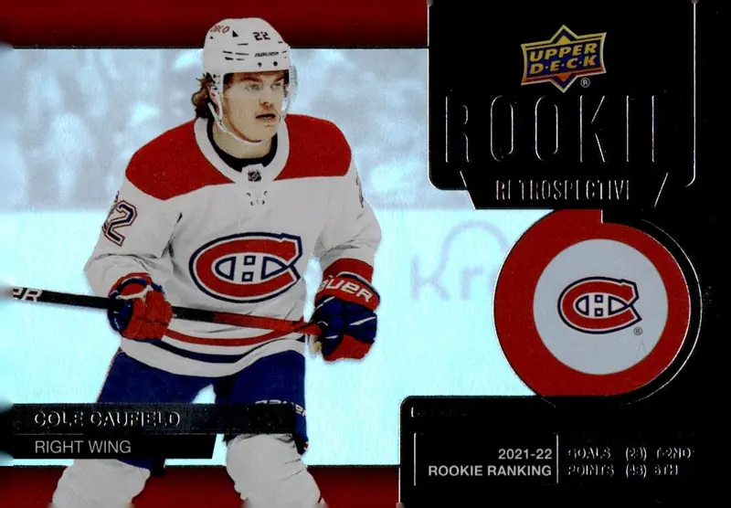 2022-23 Upper Deck Series 1 #RR-9 Cole Caufield (front)