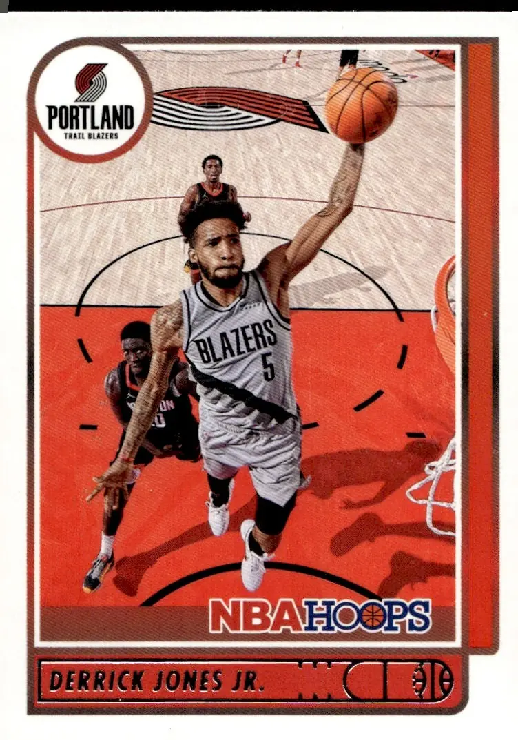 2021-22 NBA Hoops #131 Derrick Jones Jr. (front)