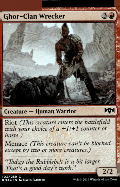 2019 Ravnica Allegiance (RNA) #103/259 Ghor-Clan Wrecker – Foil