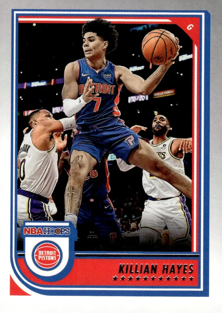 2022-23 NBA Hoops #64 Killian Hayes (front)