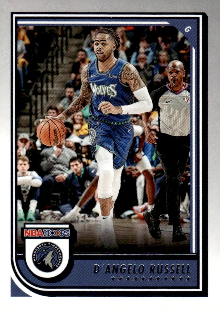 2022-23 NBA Hoops #196 D'Angelo Russell (front)