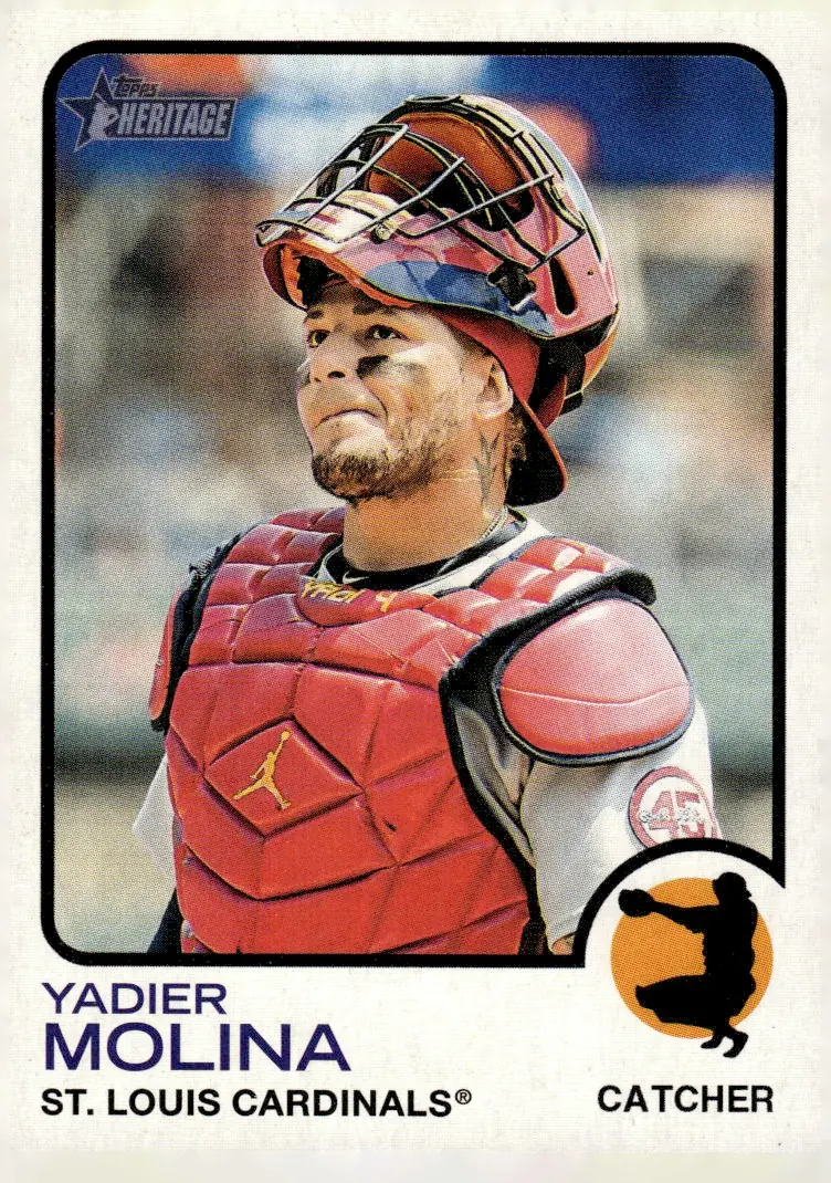 2022 Topps Heritage #279 Yadier Molina (front)