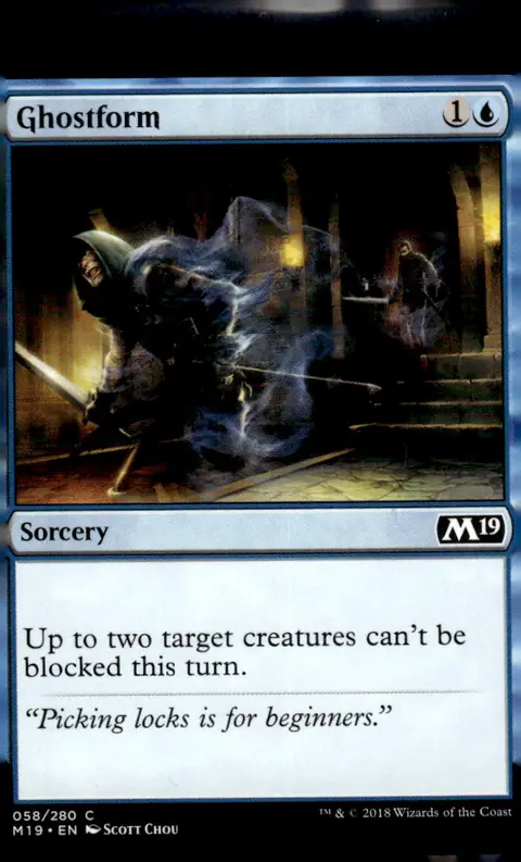 2018 Core Set 2019 (M19) #058/280 Ghostform