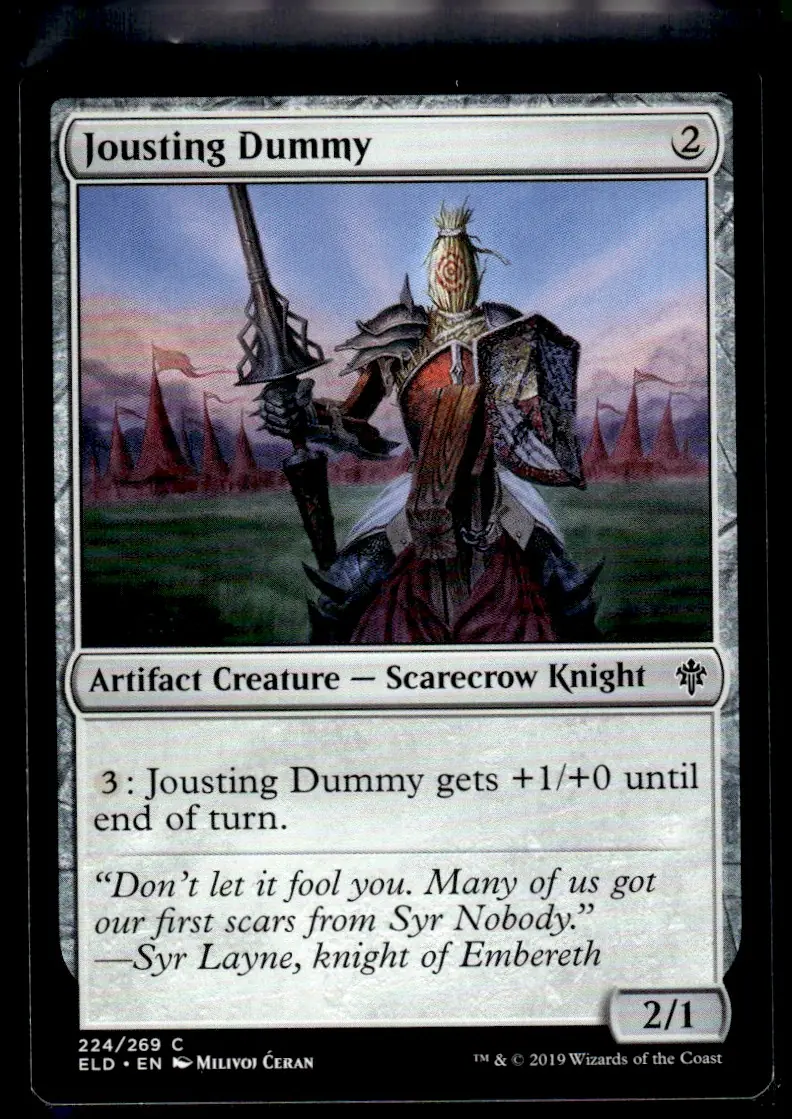 2019 Throne of Eldraine (ELD) #224/269 Jousting Dummy (front)