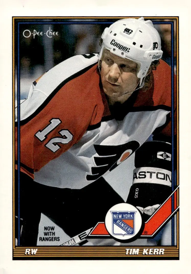 1991-92 O-Pee-Chee #164 Tim Kerr (front)