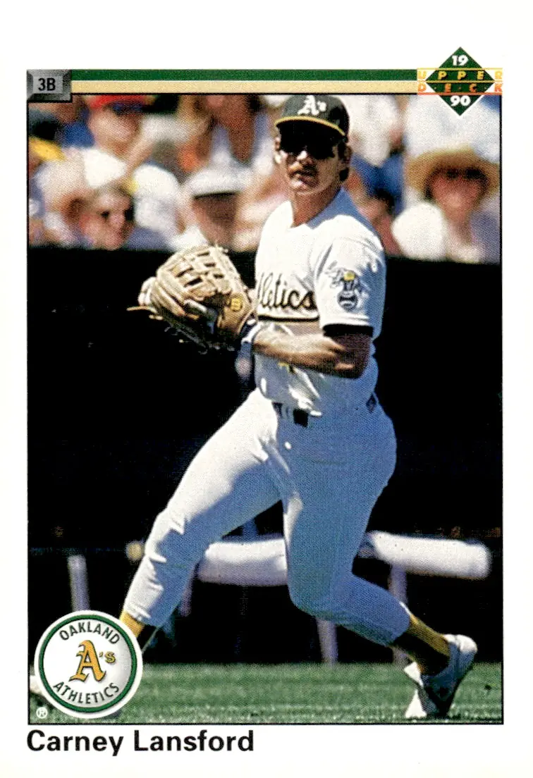 1990 Upper Deck #253 Carney Lansford (front)